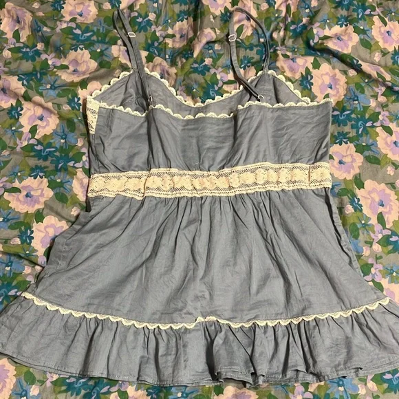 Anthropologie pink and gray camisole - Picture 2 of 4